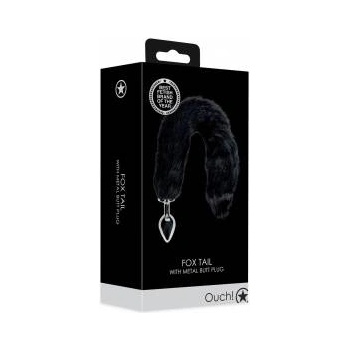 Boss of Toys Sinner Gear Fox Tail Intimate Plug Metal Black - Fluffy Accessory