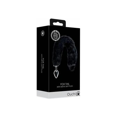 Boss of Toys Sinner Gear Fox Tail Intimate Plug Metal Black - Fluffy Accessory