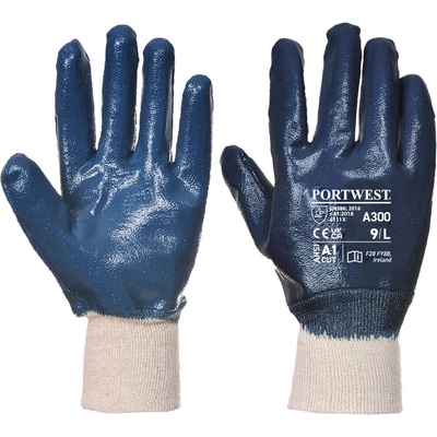 Portwest knitwrist a300 / Нитрилни ръкавици с плетка, водоустойчиви - тъмносиньо xl (a300narxl)