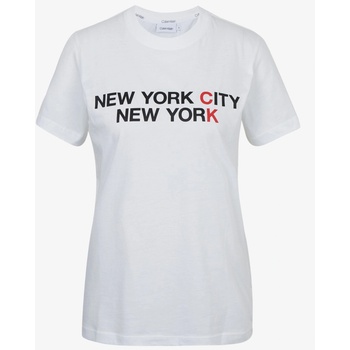 Calvin Klein Jeans Logo Text T-shirt Calvin Klein Jeans | Byal | ЖЕНИ | M