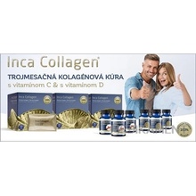 Inca Collagen Vit.C&D vrecúška 90 ks + Vit.D3 kapsuly 30 ks + Vit.C tabliety 90 ks