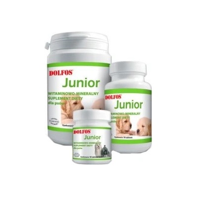 Dolfos Junior - vitamínovo - minerální tablety pro mladé psy, posilují řádný vývoj ětěněte 800 g