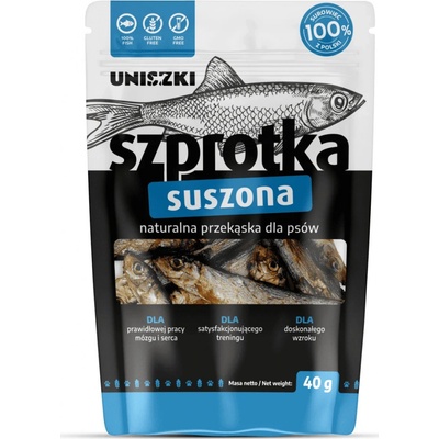 UNISZKI Sušená šprotka pamlsek pro psa 40 g