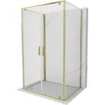 Mexen Exo-BR Duo 3S душ кабина 3-стенна, отваряща се, 80 x 70 см, прозрачна, златна (8182-080-070-50-00-3S)