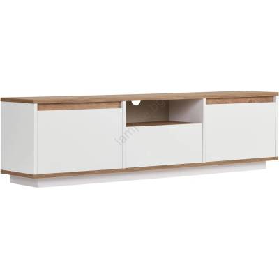 ASIR GROUP ТВ шкаф KREDE 160x30 см бял/бор (AS3419)