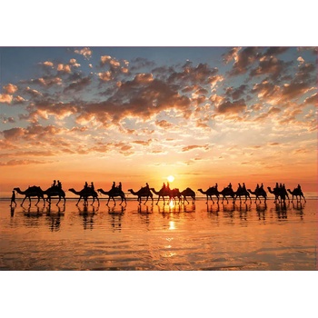 Image 1 of Educa - Puzzle Golden sunset on Cable Beach, Australia - 1 000 piese