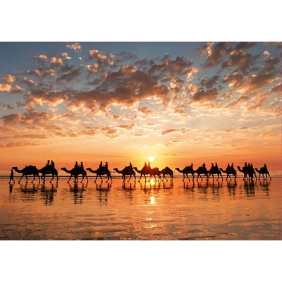 Educa - Puzzle Golden sunset on Cable Beach, Australia - 1 000 piese