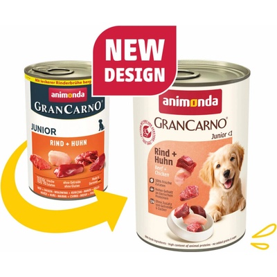 Animonda Gran Carno Junior hovädzie & kura 400 g