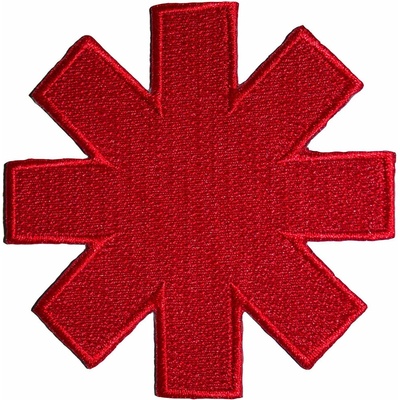 Nažehlovačka Red hot chili peppers - Asterisk Cut-Out Red Border