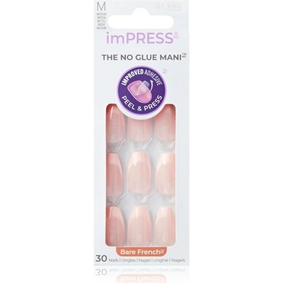 KISS imPRESS The No Glue Mani umělé nehty samolepicí 30 ks