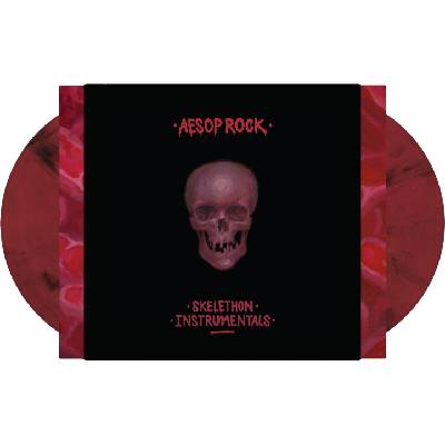 Aesop Rock - Skelethon - Instrumentals (Limited Edition) (Red & Black Marbled Coloured) (2 LP) (0826257037213)