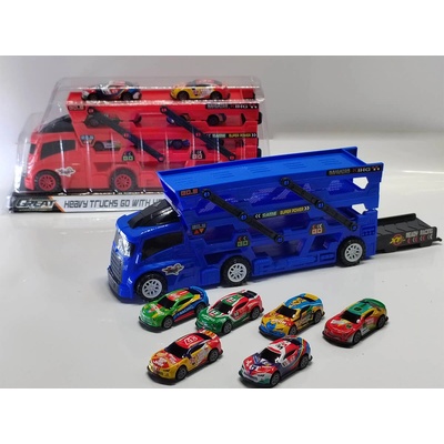 Armtoys ДЕТСКИ ТРИЕТАЖЕН ТРАНСФОРМИРАЩ СЕ АВТОВОЗ С 6 КОЛИ В БЛИСТЕР