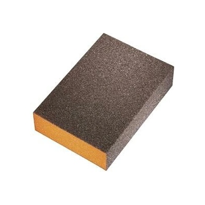 Brusná houbička tvrdá - medium, 98 x 69 x 26 mm, oranžová, hrubost 80