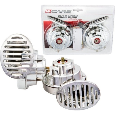 4Cars Fanfáry 12V chrom elektromagnetické