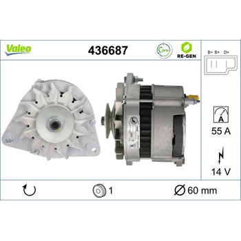 Alternátor VALEO 436687