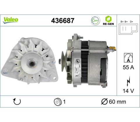 Alternátor VALEO 436687