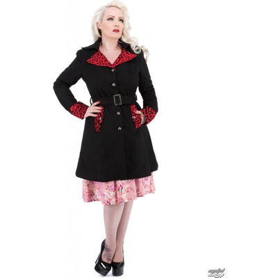 Hearts And Roses Black Red Flocking