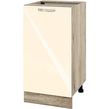 ИРИМ Долен кухненски шкаф Сити АРФ-Бежово гланц-05-28 45 см