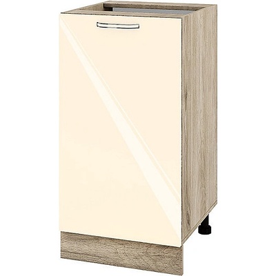 ИРИМ Долен кухненски шкаф Сити АРФ-Бежово гланц-05-28 45 см