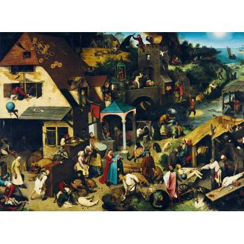 Image 1 of Bluebird Puzzle - Puzzle Pieter Bruegel the Elder - Netherlandish Proverbs - 3 000 piese