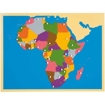 Smart Baby Образователен Монтесори пъзел Smart Baby - Карта на Африка (MO60)