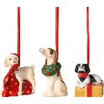 Villeroy & Boch Украса за коледна елха Nostalgic Ornaments кучета 3 бр (14-8331-6692)