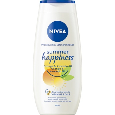 Nivea Summer Happiness Orange Ošetrujúci sprchový gél 250 ml