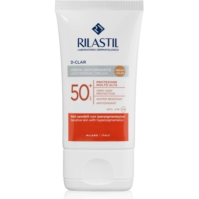 Rilastil D-Clar защитен тониращ крем против пигментни петна SPF 50+ цвят Medium 40ml