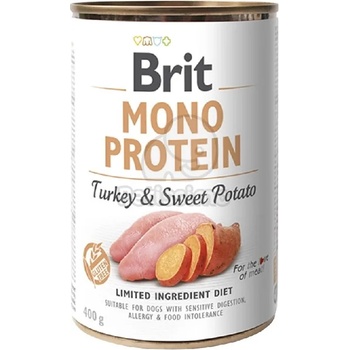 Brit Mono Protein от Пуешко месо & Сладки картофи 24 x 400 г