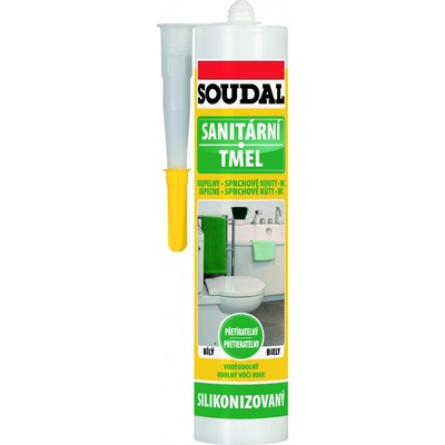 SOUDAL sanitární tmel odolávající písni 310g biely