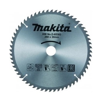 Makita D-65383 pilový kotouč 260mm x 30mm x 60T