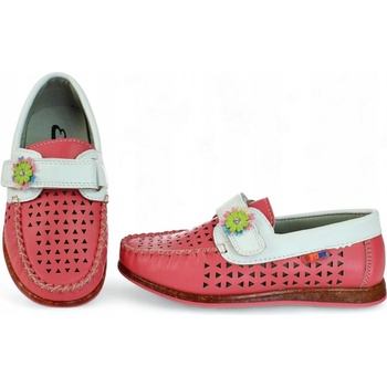 Prolamované baleríny na suchý zip krásné dívčí boty 6570