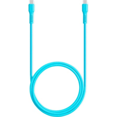 Кабел ttec - Data, USB-C/USB-C, 1.2 m, Neon Blue (8694470827308)