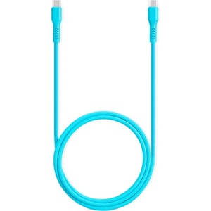 Ttec Кабел ttec - Data, USB-C/USB-C, 1.2 m, Neon Blue (8694470827308)