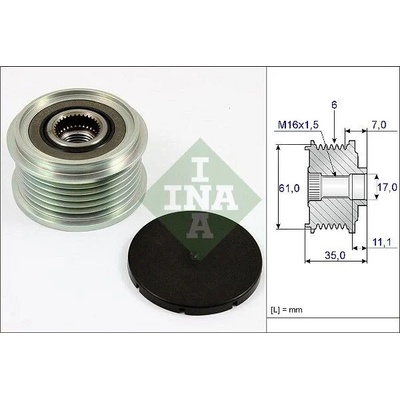 Předstihová spojka Schaeffler INA 535 0022 10