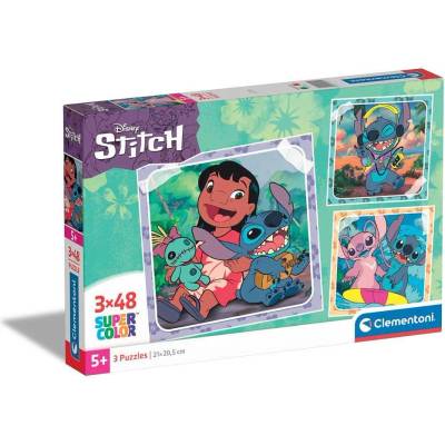 Clementoni 3x48ч. Пъзел Stitch (1010272F)