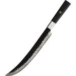 HARAHU Дамаски кухненски нож YU-37441 - Slicer / Кафяв KP37441