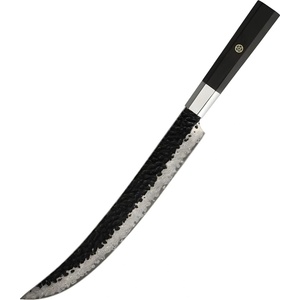 HARAHU Дамаски кухненски нож YU-37441 - Slicer / Кафяв KP37441