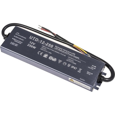 LED zdroj 12V 250W UTD-12-250 Záruka 5 let - LED zdroj 12V 250W UTD-12-250 Záruka 5 let TL-056304 056304