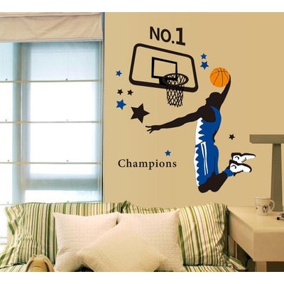 Veselá Stena Samolepka na stenu Basketbalista Veľkosť: 100 x 110 cm
