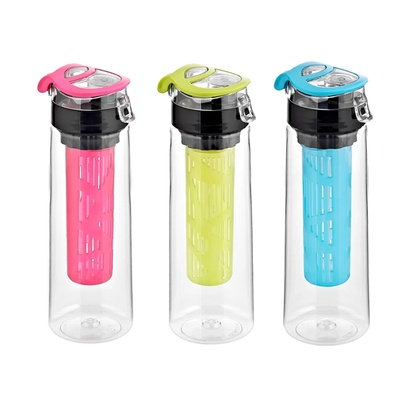 Mercanlar M-900024/911027/911056-C-Пластмасова бутилка за вода с цедка "Atlas" 730ml (0154252)