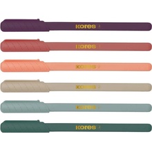 Kores K0 Pen Vintage Style sada 6 retro barev se zlatým potiskem