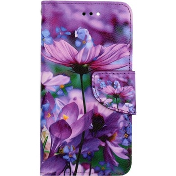 Pouzdro TopQ iPhone SE 2020 knížkové Rozkvetlé květy