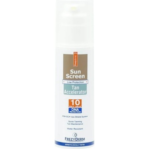FREZYDERM Слънцезащитен лосион за лице и тяло, с ускорители на тена , Frezyderm Sun Screen Tan Accelerator SPF10 150ml