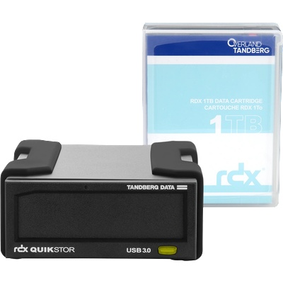 Tandberg Data Комплект външен диск с касета 1 TB Tandberg Data Drive QuikStor RDX Extern - PN 8864-RDX (8864-RDX)