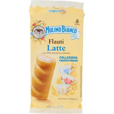 Mulino bianco flauti koláčiky plnené mliečnym krémom 8 x 35 g