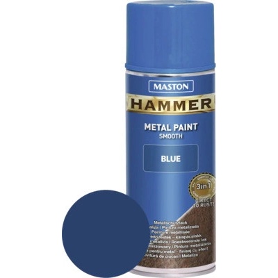 Maston Ochranná farba na kov v spreji Hammer modrá hladká 400 ml