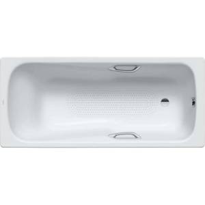 KALDEWEI Advantage - Правоъгълна вана Saniform Plus Star 336, 170x75 см, с отвори за дръжки, с противоплъзгащо покритие по цялата повърхност, бяла 133634010001 (133634010001)