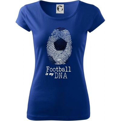Football is my DNA Pure dámske tričko Kráľovská modrá