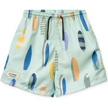 LIEWOOD Детски бордшорт LIEWOOD Kid's Duke Printed Board Shorts Boardshorts - Boards / Light Peppermint - размер 110 (EU) (750-2483-0112)